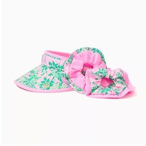 Lily Pulitzer Visor and scrunchies